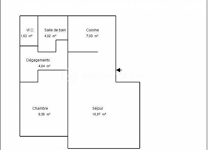 t2 à la vente -   94350  VILLIERS SUR MARNE, surface 43 m2 vente t2 - UBI448922597